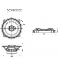 SCS BX1302 2-SISTEMSKI AUTO ZVUČNICI