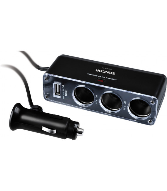 SCH 440 USB PUNJAČ S TRI UTIČNICE