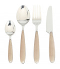 Linija Glossy - Set pribora za jelo Bež