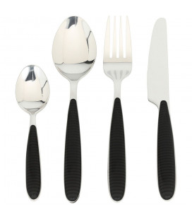 Linija Glossy - Set pribora za jelo Crna