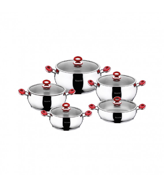 Anemon set posuđa od nehrđajućeg čelika - 10 kom