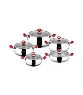 Anemon set posuđa od nehrđajućeg čelika - 10 kom