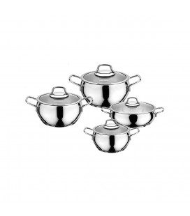 Cemile set posuđa od nehrđajućeg čelika - 8 kom