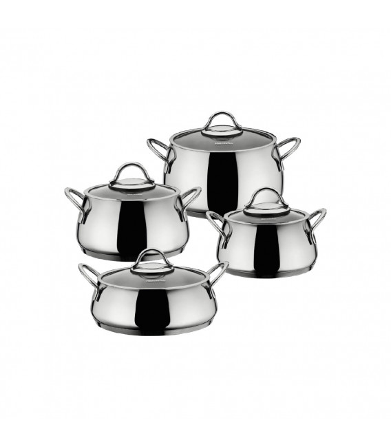 Damla set posuđa od nehrđajućeg čelika - 8 kom