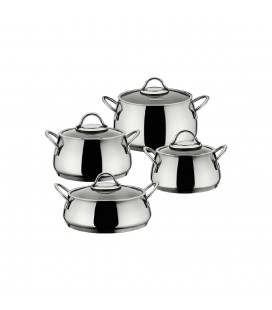 Damla set posuđa od nehrđajućeg čelika - 8 kom