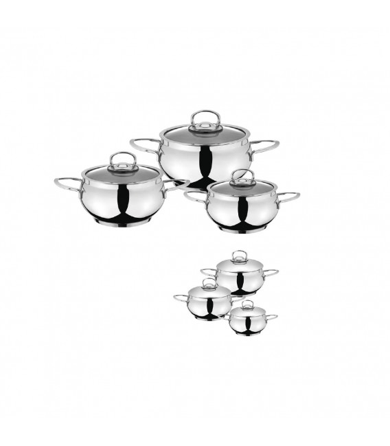 Hilal set posuđa od nehrđajućeg čelika - 7 kom