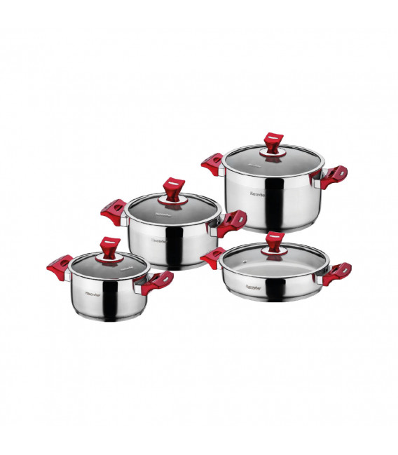 Yaprak set posuđa od nehrđajućeg čelika - 8 kom