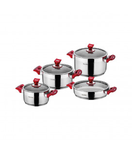 Yaprak set posuđa od nehrđajućeg čelika - 8 kom